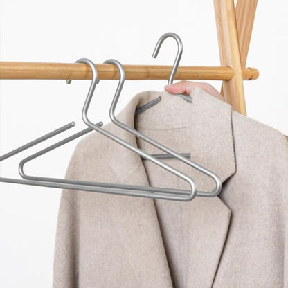 Compact 5 Pack Metal Hangers for Closet Storage - Halri