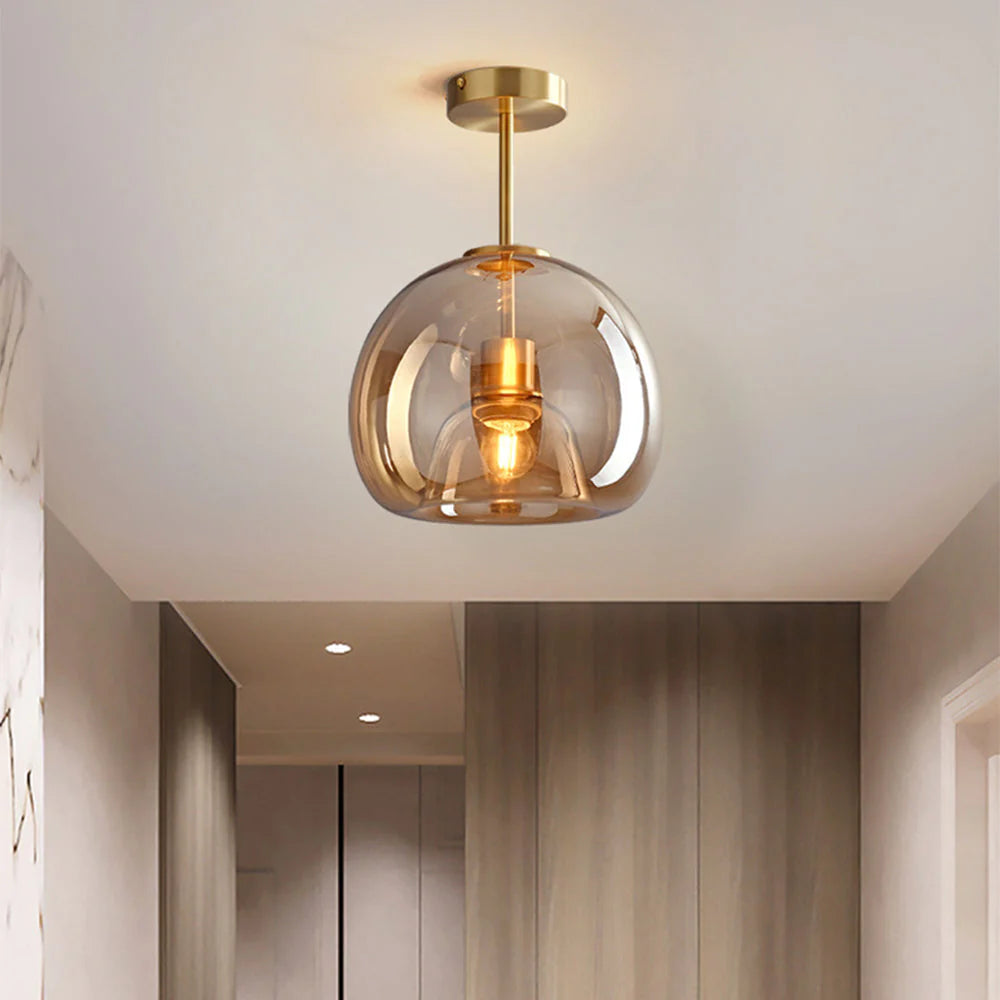 Elegant Copper Pendant Light Fixture - Halri
