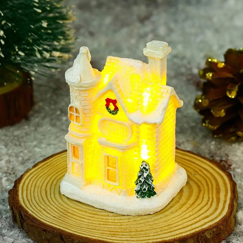 Beautiful Snowflake Christmas Village Houses