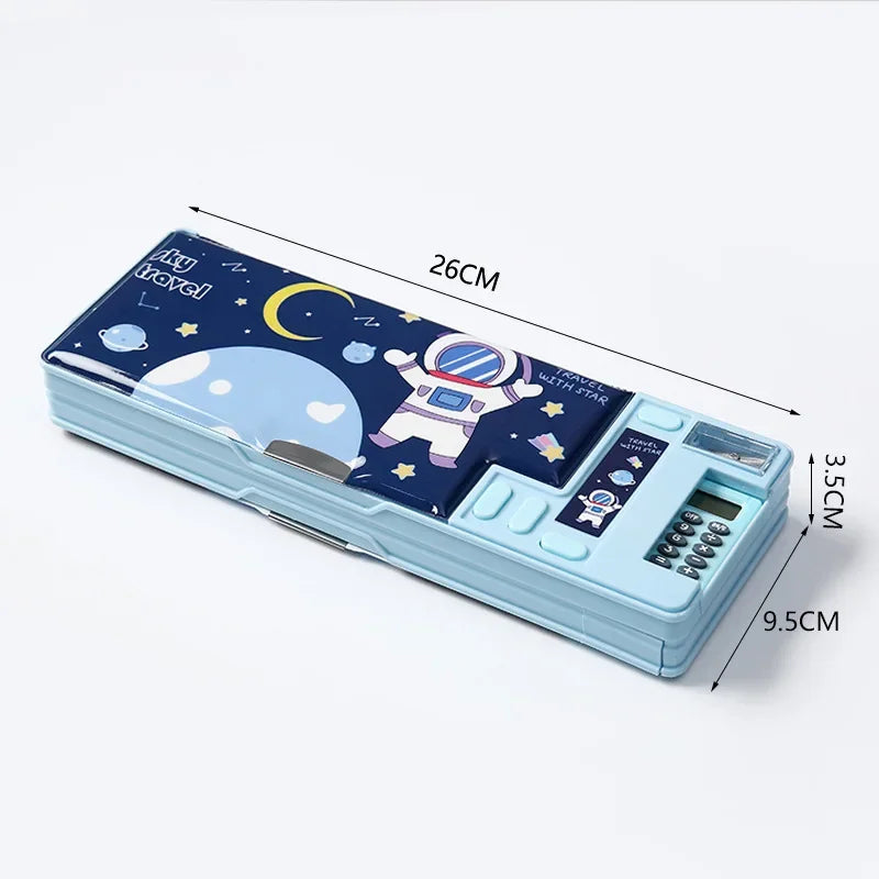 Fun Colorful Pencil Case With Calculator - Halri