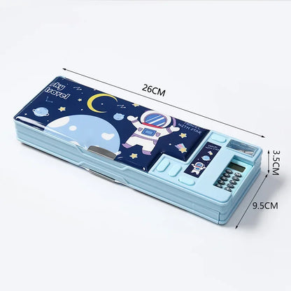 Fun Colorful Pencil Case With Calculator - Halri