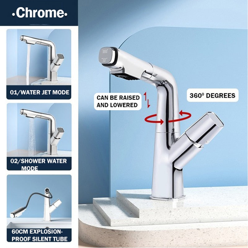 Modern 360 Rotate Kitchen Sink Faucet