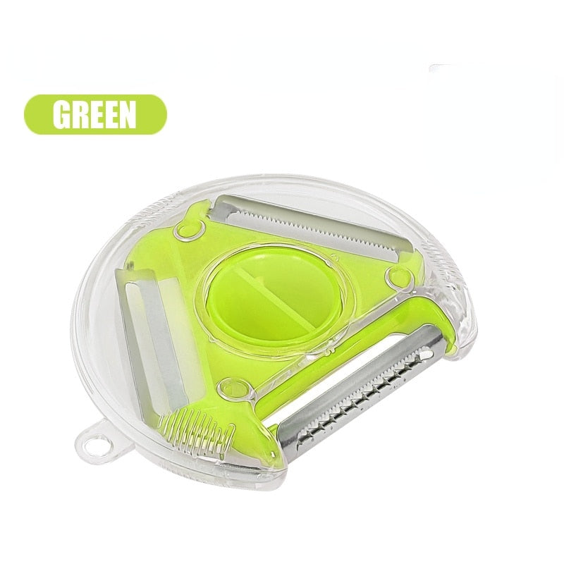 Easy 3-in-1 Stainless Steel Vegetable Peeler