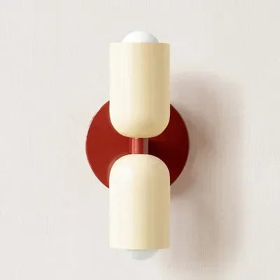 Simple White LED Wall Light Double Head Lamp