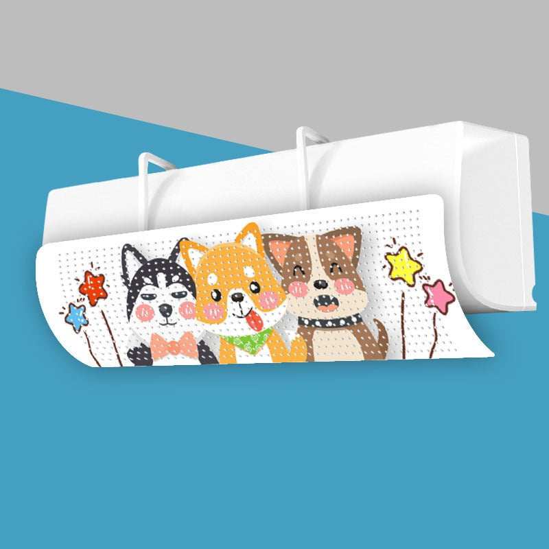 Adjustable AC Light Blocker Shield