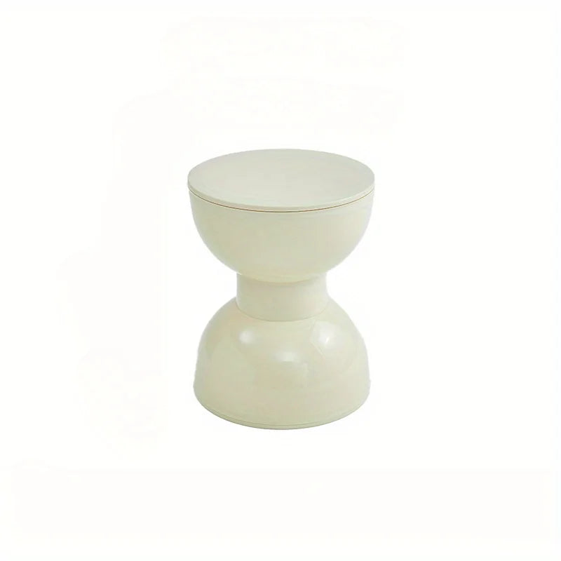Compact Round End Table for Living Room