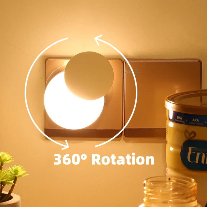Soft Glow LED Plug Night Light with Auto Sensor - Halri