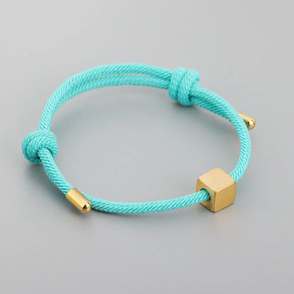 Personalized Matching Letter Initial Couple Bracelets