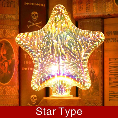 Colorful LED Firework Effect Table Lamp