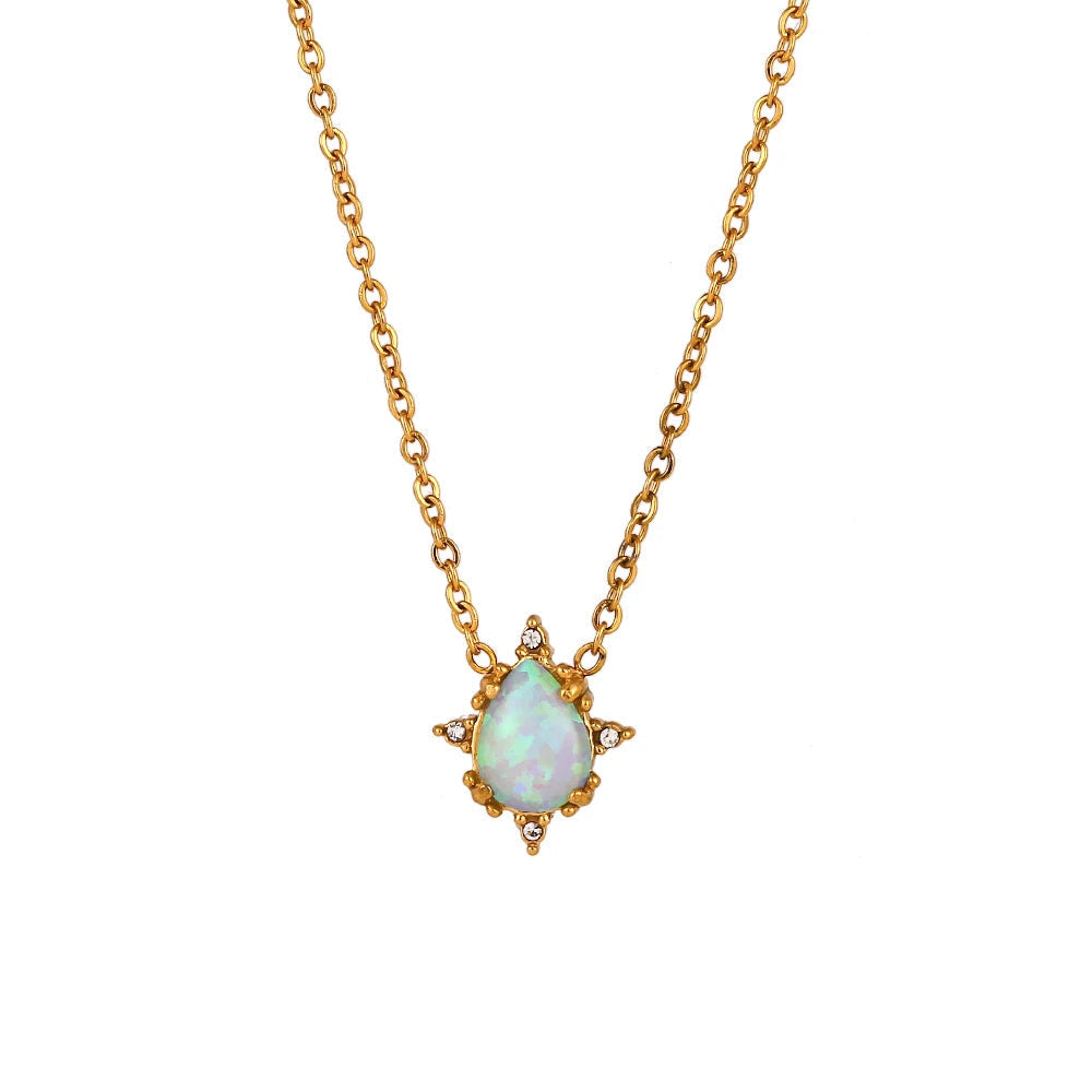Delicate Sparkle Opal Jewelry Set - Halri