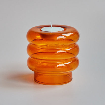 Double Glass Twist Candle Holder