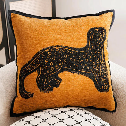 Elegant Horse Pattern Throw Pillow for Home Decor