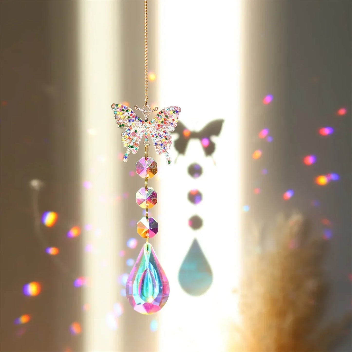 Sparkling Crystal Glass Suncatcher Ornament