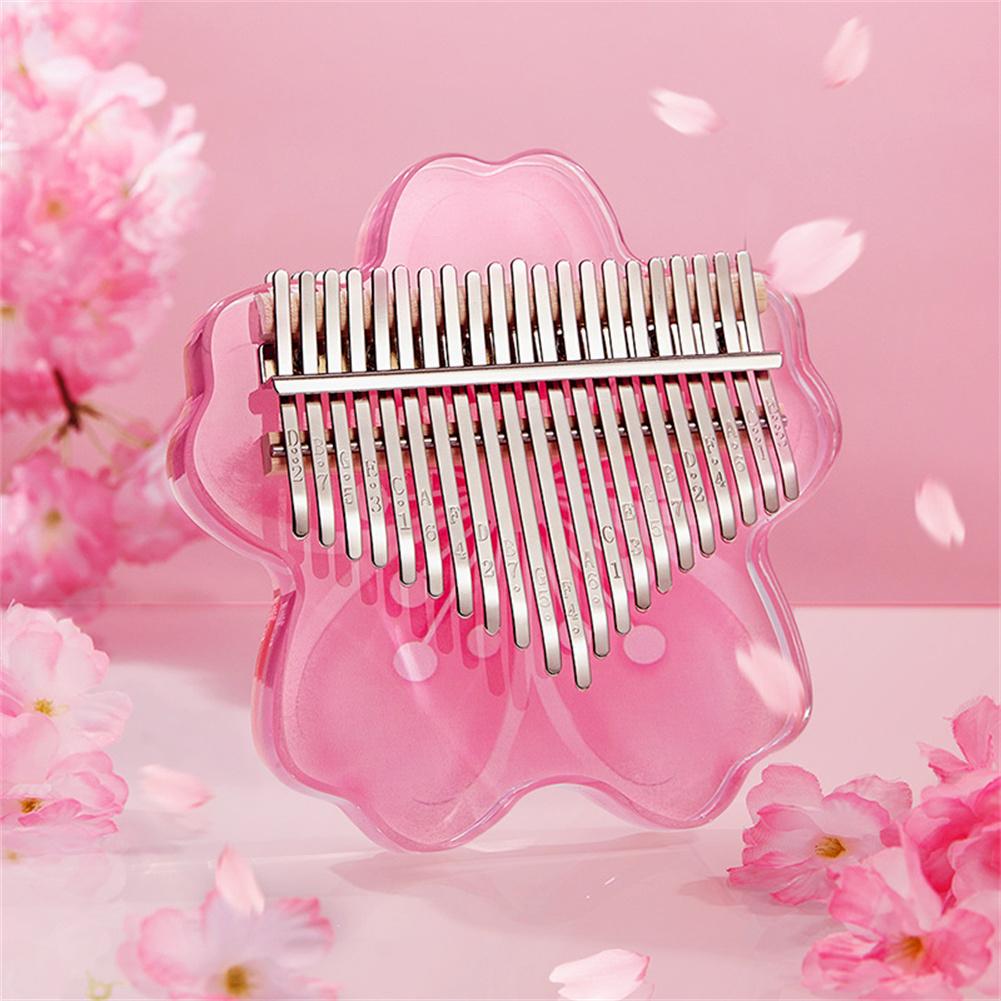 Colorful Pink Mini Kalimba Thumb Piano
