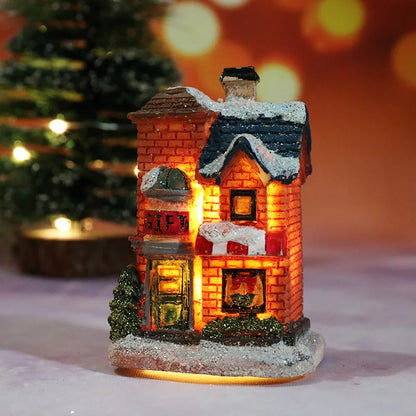 Cozy Holiday LED Christmas Home Decor Figurines