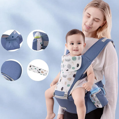 Versatile Baby Sling with Built-in Hip Seat