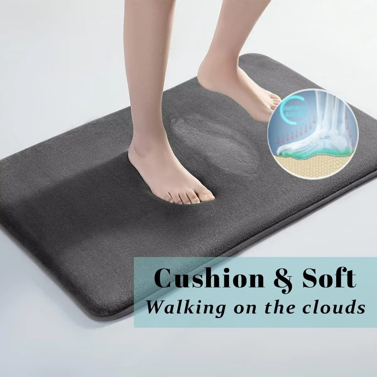 Plush Pink Soft Bathroom Mat