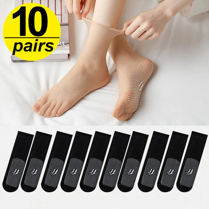 Lightweight Comfortable Summer Silk Ladies Socks - Halri