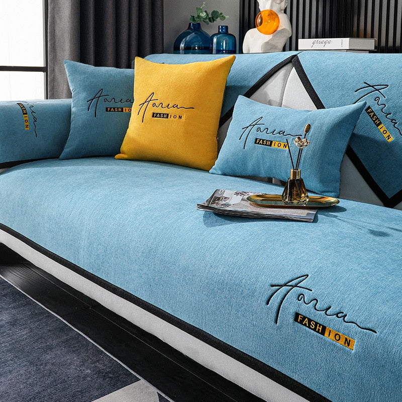 Halri | Waterproof Faux Leather Sofa Protector