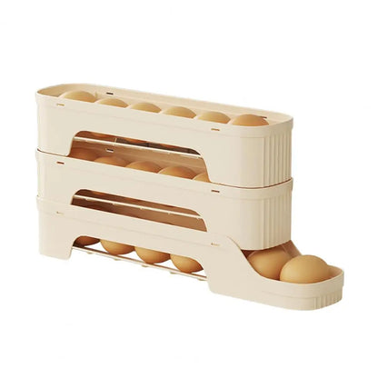 Compact 4 Tier Clear Egg Storage Container