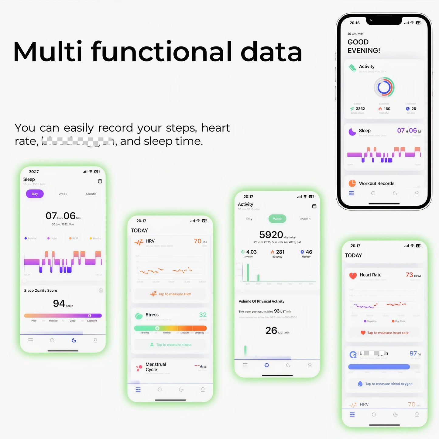 Advanced Fitness Ring with Sleep and Stress Tracking