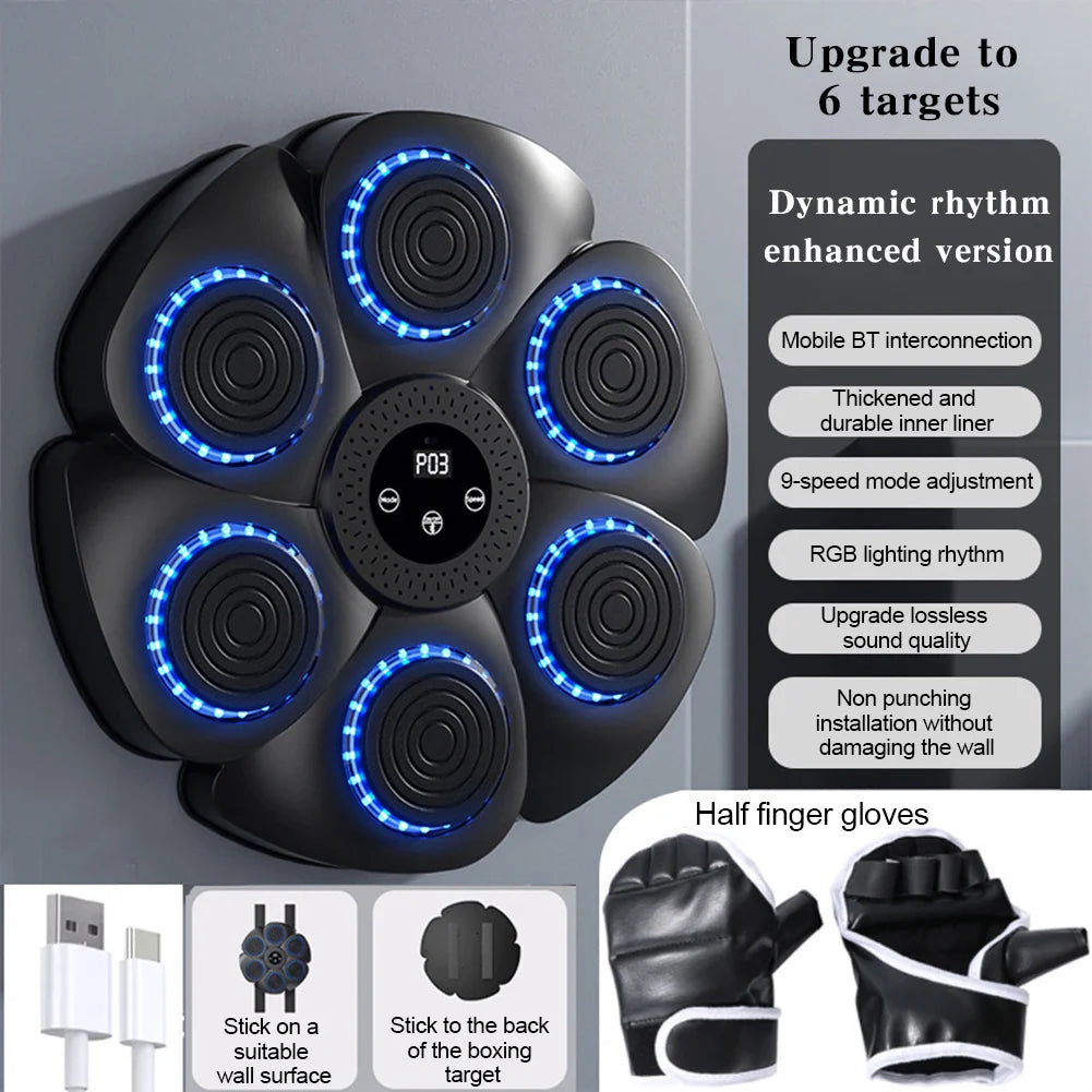 Interactive LED Punching Wall Pad