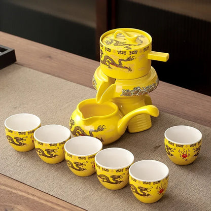 Luxury Chinese Dragon Ceramic Tea Set
