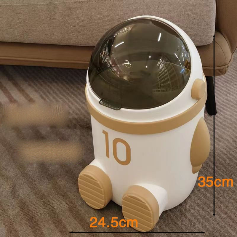 Small Space Astronaut Shaped Desk Waste Bin