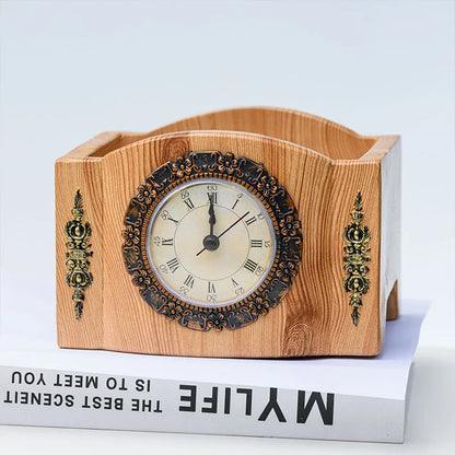 Classic Floral Tabletop Clock - Halri