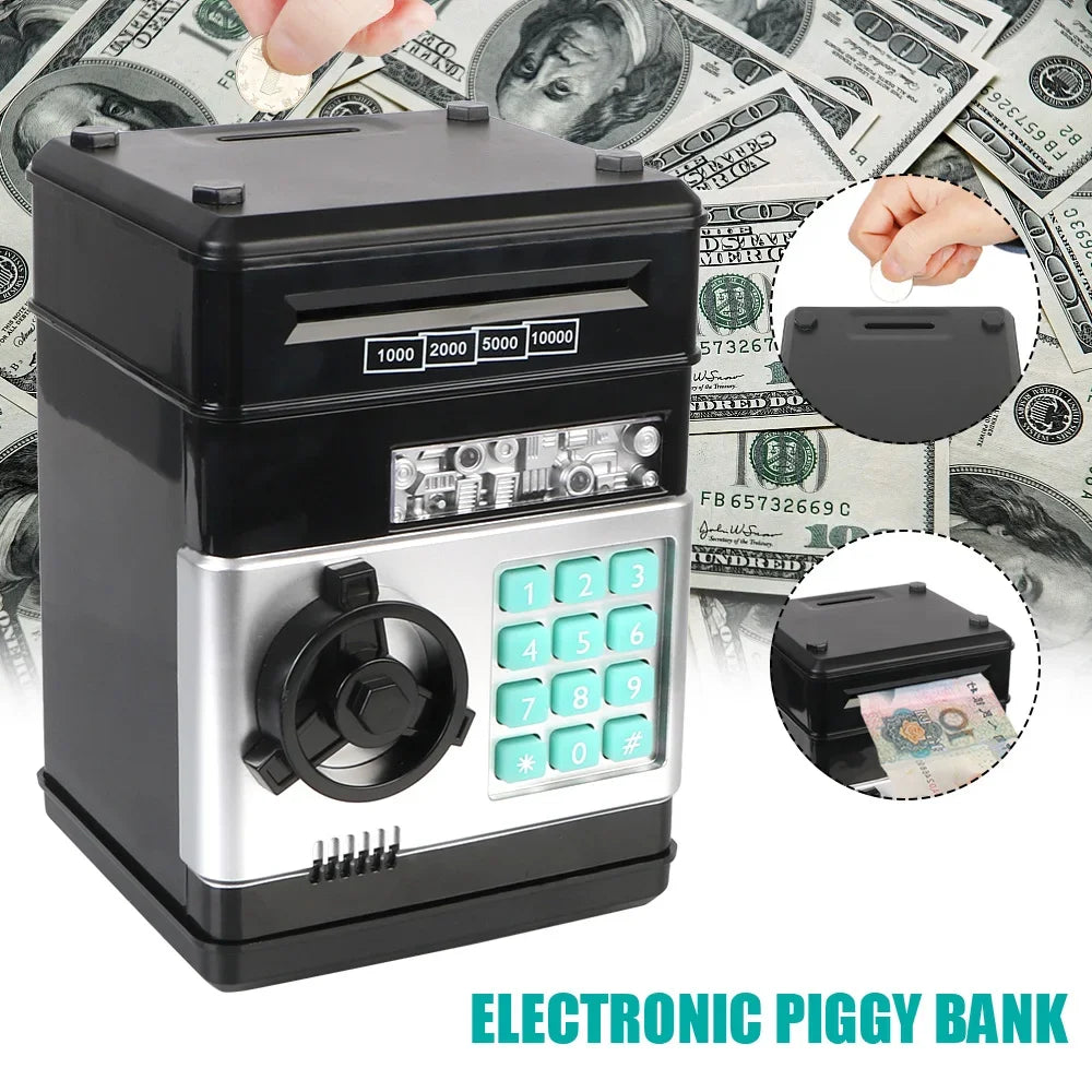 Digital Money Box with Lock and Code for Kids