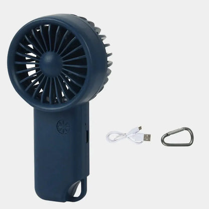 Compact Rechargeable Mini Handheld Fan with LED Screen