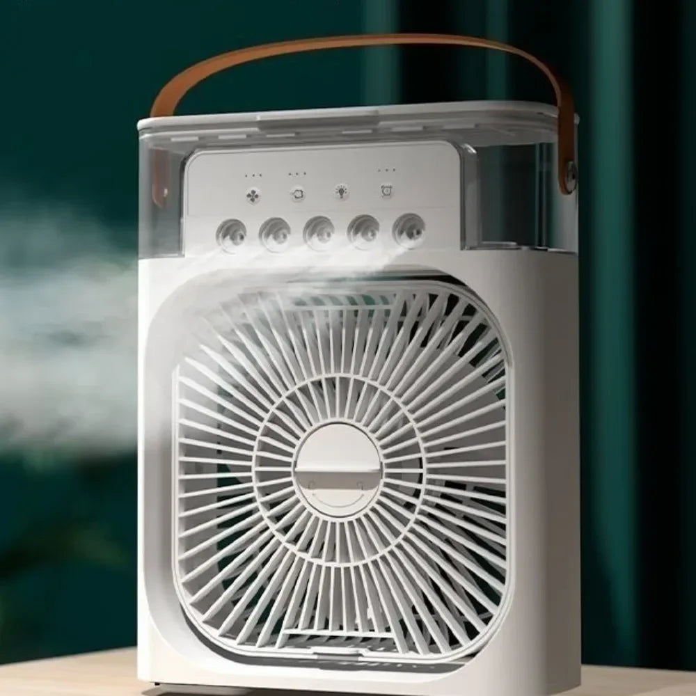 Compact Air Cooler with 3 Fan Speeds and Humidifier