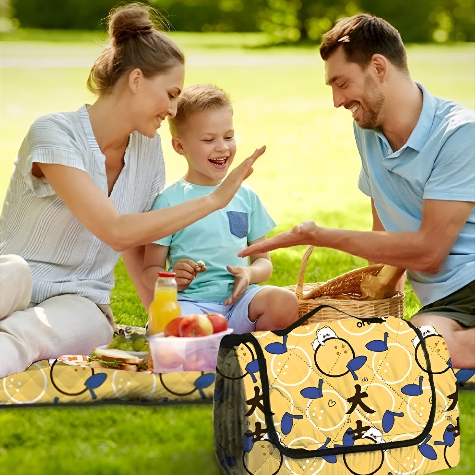 Portable Baby Play Mat with Padded Waterproof Layer - Halri