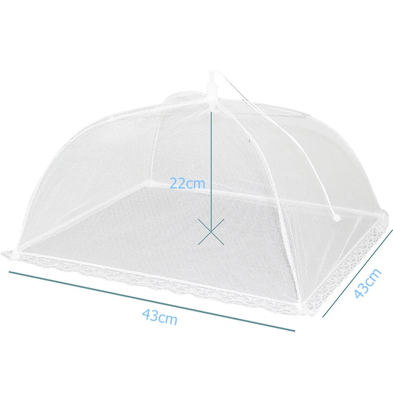 Portable Mesh Food Cover for Outdoor Kitchen Use