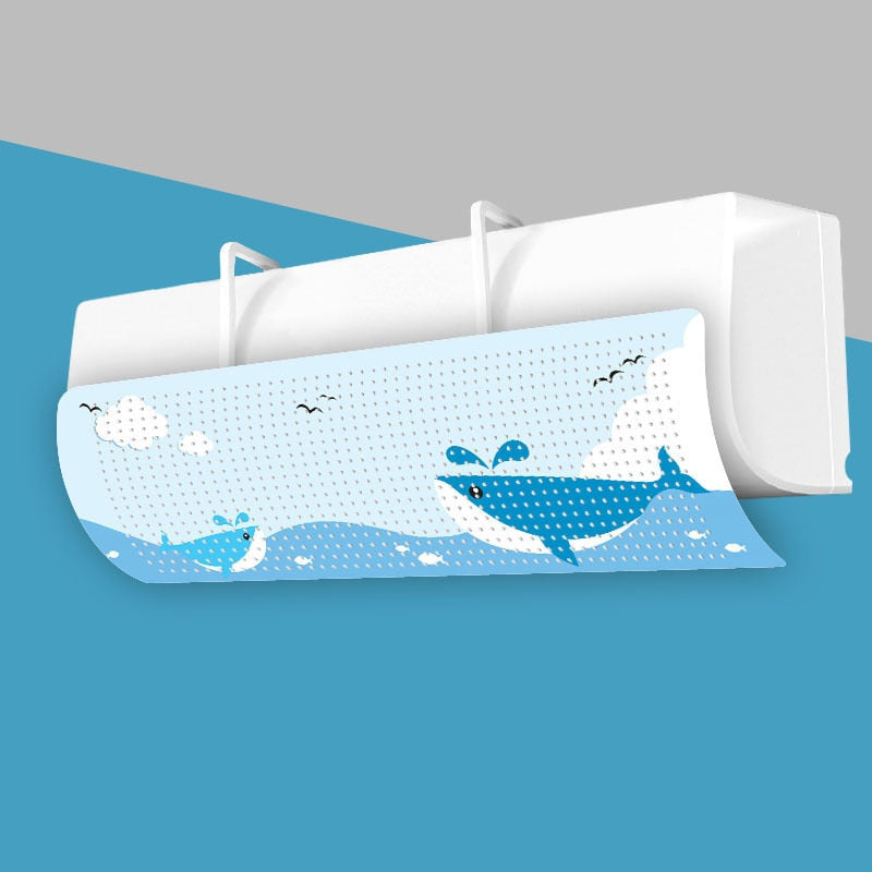 Adjustable AC Light Blocker Shield