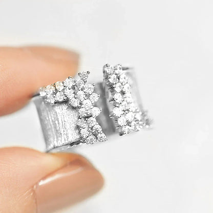Luxurious Diamond Glitter Open Ring