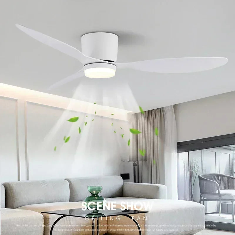 Modern Ceiling Fan With Lamp Nordic Style - Halri