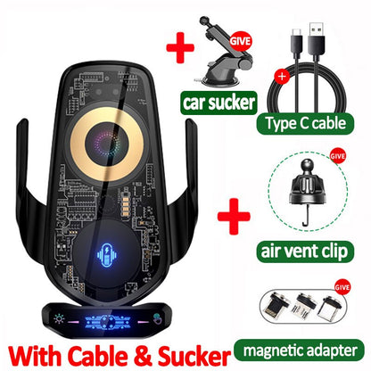 Easy Mount Wireless Car Phone Charger Holder - Halri
