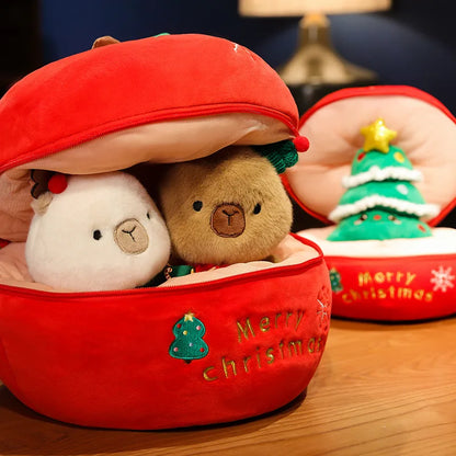 Cozy Holiday Plush Teddy Bear Gift Set