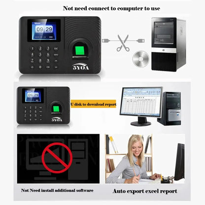 Digital Fingerprint Attendance Clock