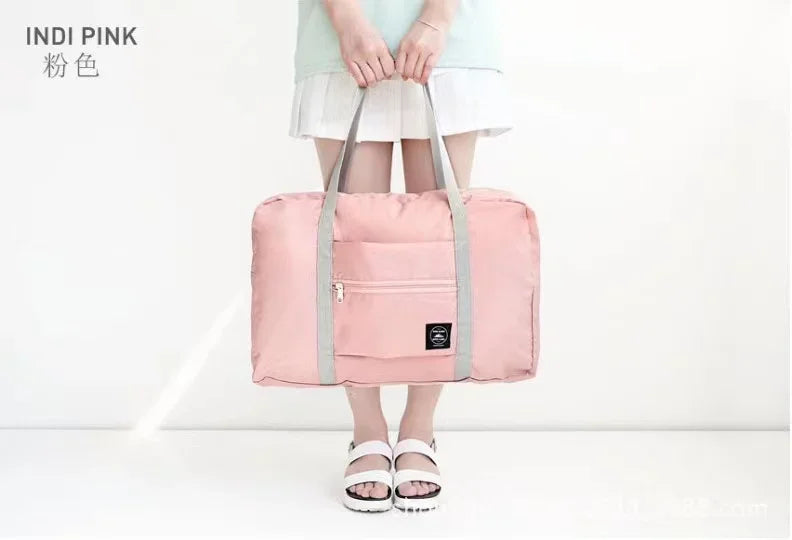 Compact Foldable Travel Duffel Bag for Men Women