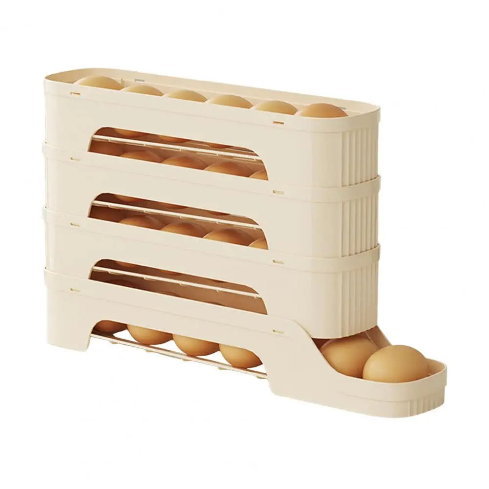 Compact 4 Tier Clear Egg Storage Container
