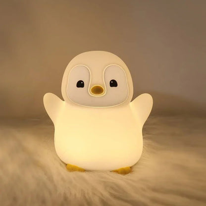 Gentle Glow LED Night Lamp Soft Silicone Rechargeable