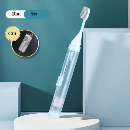 Compact Travel Toothbrush Holder Kit