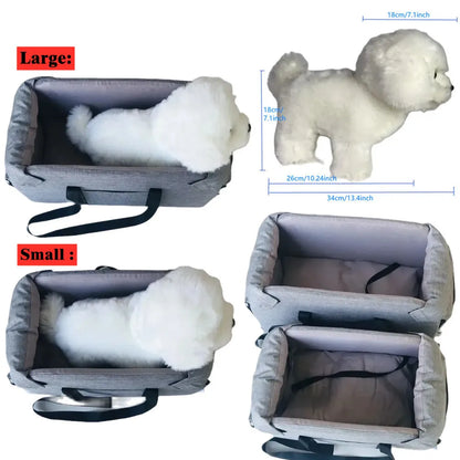 Pet Booster Seat - Compact Car Travel Dog Bed