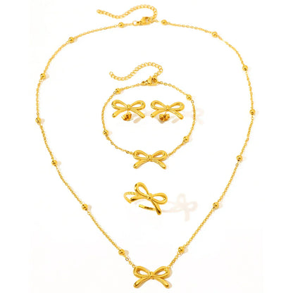 Delicate Bow Satellite Jewelry Set for Women - Halri