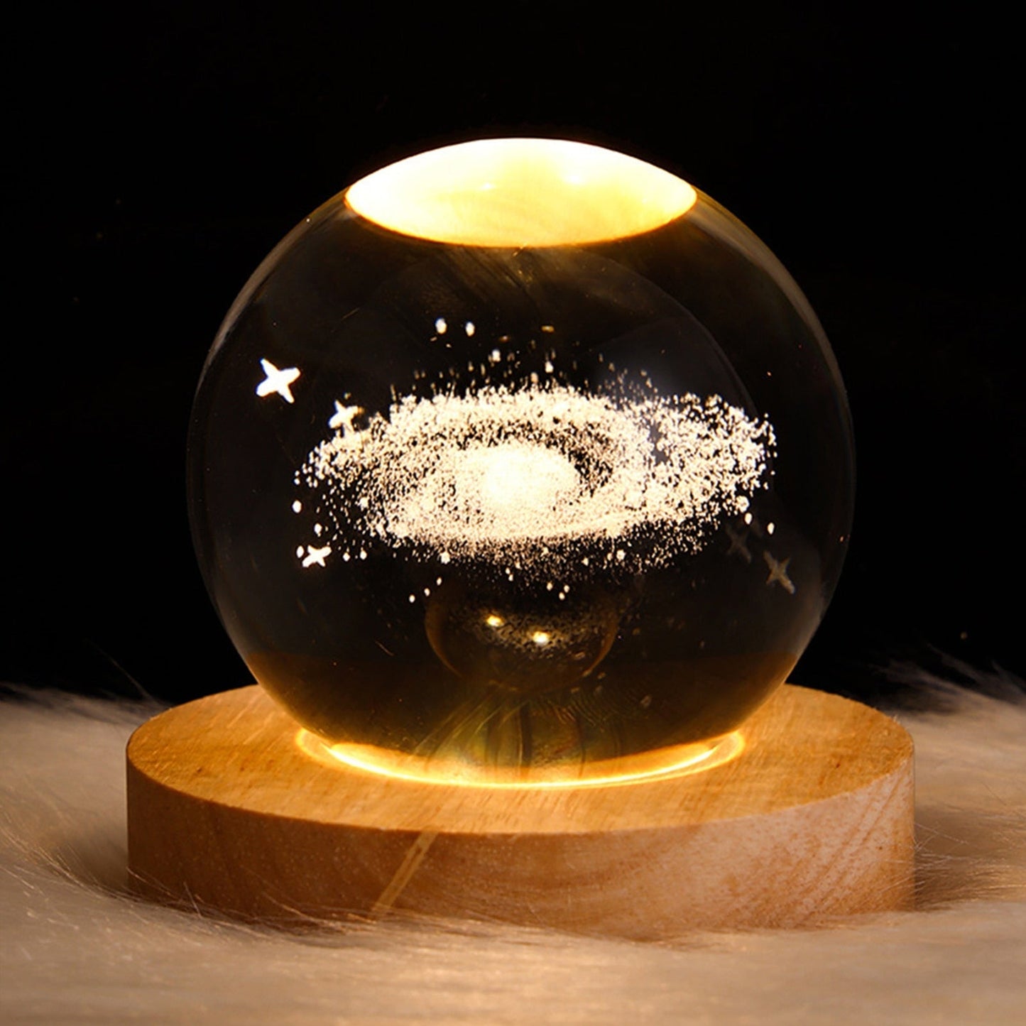 Sparkling Glass Globe Lamp