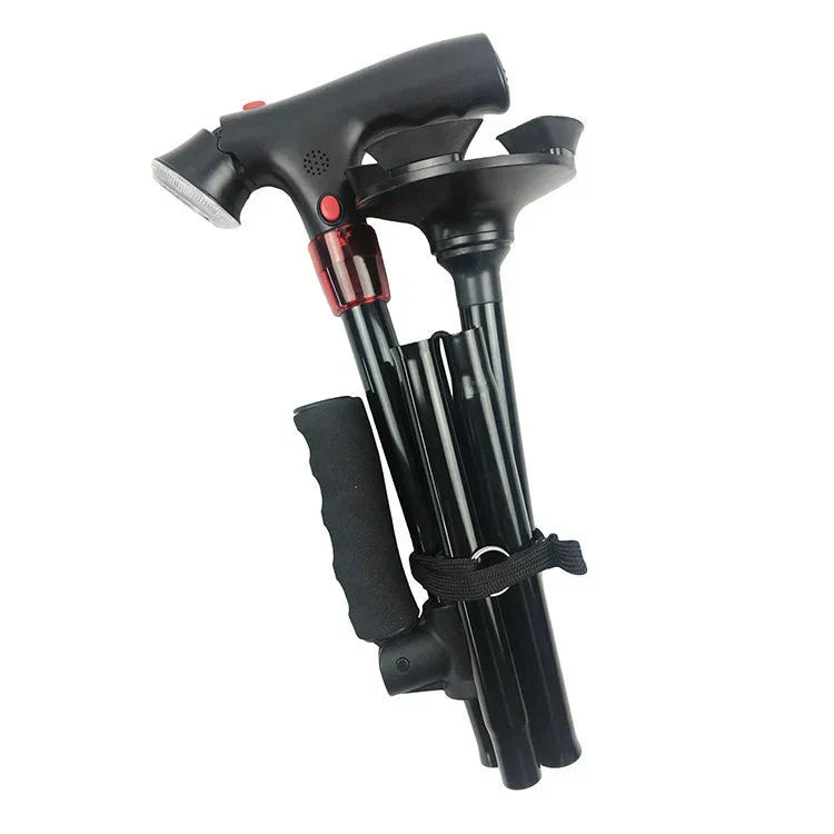 Portable LED Walking Stick with Alarm - Halri