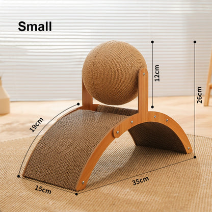 Pet Wooden Cat Play Scratching Board - Halri
