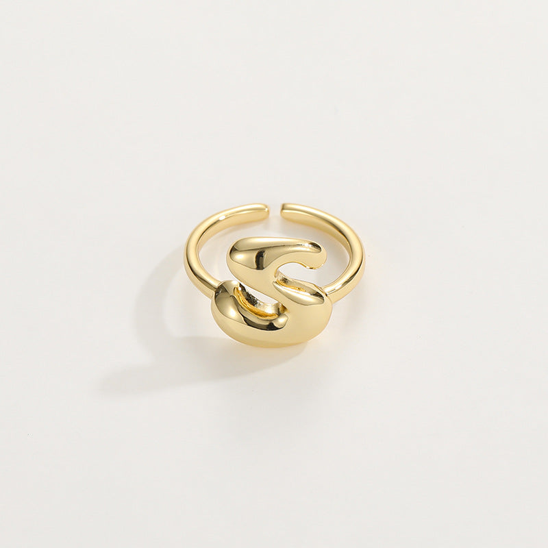 Personalized Fun Alphabet Initial Ring
